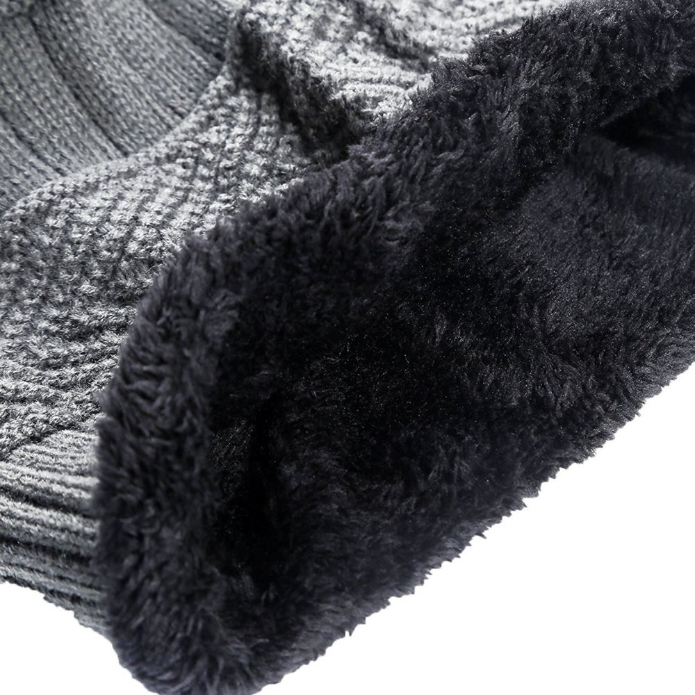 Winter Knit Skull Cap Woolen Slouchy Beanie Hat - Picture 4 of 8
